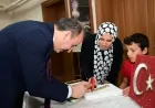 Hasan Uygun, Tonya Hoşarlı İlk ve Ortaokulu'nu Ziyaret Etti