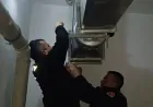 Taşköprü'de Mahsur Kalan Kedi Kurtarıldı