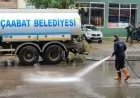 Akçaabat Belediyesi Temizlik Çalışmalarıyla İlçeyi Güzelleştiriyor