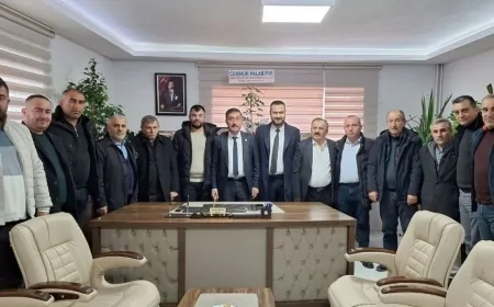 Çorum’da Başkan Yıldırım Külcü’ye Tebrik Ziyareti