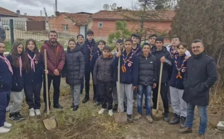 Eskişehir'de Öğrenciler Kireç Köyü'ne Yeşil Dönüşüm Gerçekleştirdi