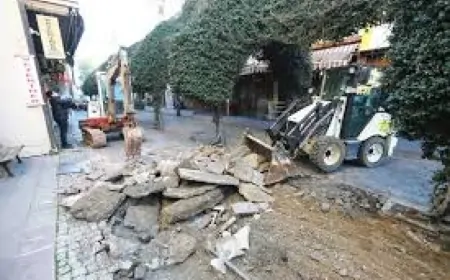 Efes Selçuk'ta Doğal Gaz ve Altyapı Çalışmaları Başladı
