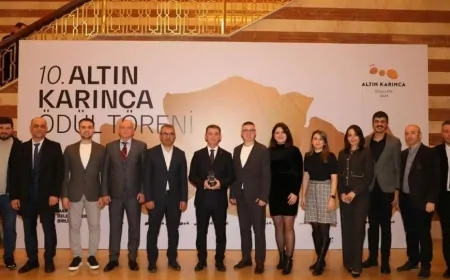 Başkan Çetin Altın Karınca Ödülüne Layık Görüldü