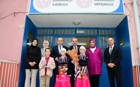 Hasan Uygun, Tonya Karaağaçlı Okulu’nda Etkinliklere Katıldı