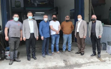 Başkan Çetiner Sanayi Esnafını Ziyaret Etti