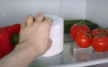 Buzdolabındaki Kötü Koku ve Nem Sorununa 1 Rulo Tuvalet Kağıdı Çözümü
