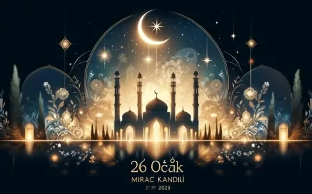 26 Ocak 2025 Miraç Kandili: Diyanet Kandil Takvimi'ne Göre Bugün Ne Kandili?