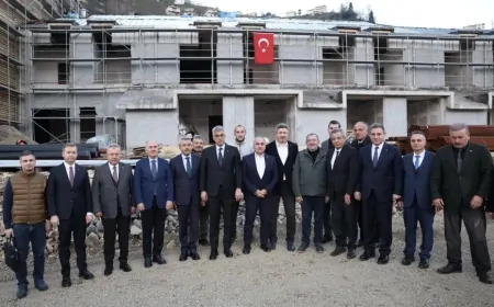 Rize’de Sağlık Yatırımları Hız Kesmeden Devam Ediyor: Bakan Memişoğlu İncelemelerde Bulundu