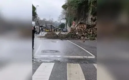 Üsküdar’da Heyelan! Küçüksu Yolu Trafiğe Kapandı