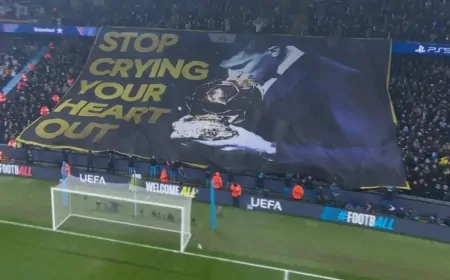 Şampiyonlar Ligi'nde Nefes Kesen Gece! Manchester City - Real Madrid Maçına Olay Pankart Damga Vurdu