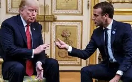 MACRON'DAN TRUMP'A GAZZE AÇIKLAMASI: '2 MİLYON İNSANIN YAŞADIĞI TOPRAKLAR'