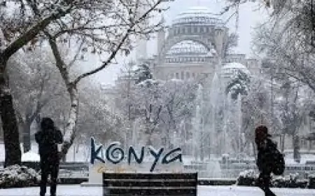 Konya’da çok bulutlu hava ve kar yağışı bekleniyor