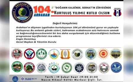 Ardahan'ın Kurtuluşunun 104. Yılı İstanbul’da Kutlanacak