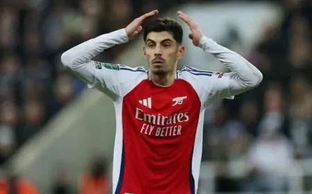 Arsenal'in yıldızı Kai Havertz, sezonu sakatlık nedeniyle kapattı