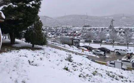 Kocaeli'de Kar Yağışı Başladı! Hava Sıcaklıkları Sıfırın Altında