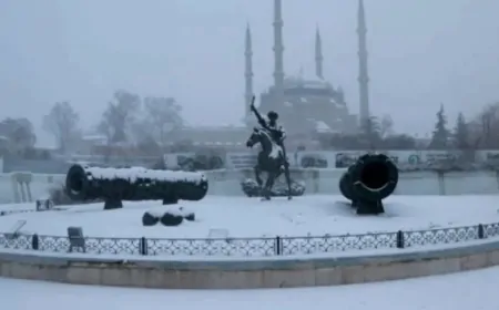 Edirne'de Kar Yağışı Etkili Oluyor! Bugün Hava Durumu Nasıl?