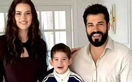 Burak Özçivit ve Fahriye Evcen’den oğulları Kerem’e özel doğum günü kutlaması!