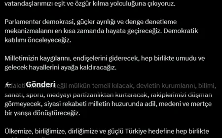 Cumhuriyet Halk Partisi Cumhurbaşkanı Adayı: 'Yolumuz Açık Olsun, Birlikte Kazanacağız'