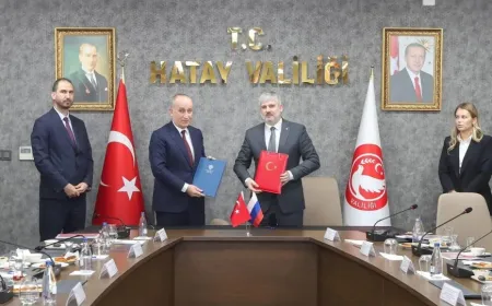 Türkiye ile Rusya arasında ‘Şehircilik İşbirliği’ kapsamında Hatay’da önemli toplantı ve saha ziyareti