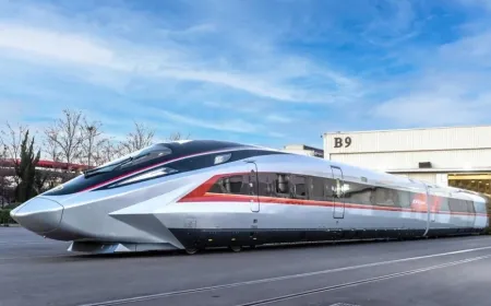 Çin, saatte 450 km hıza ulaşan yeni nesil hızlı trenini test ediyor