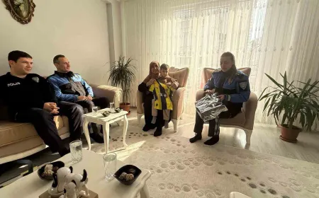 Tekirdağ Emniyetinden Şehit Ailesine Anlamlı Ziyaret