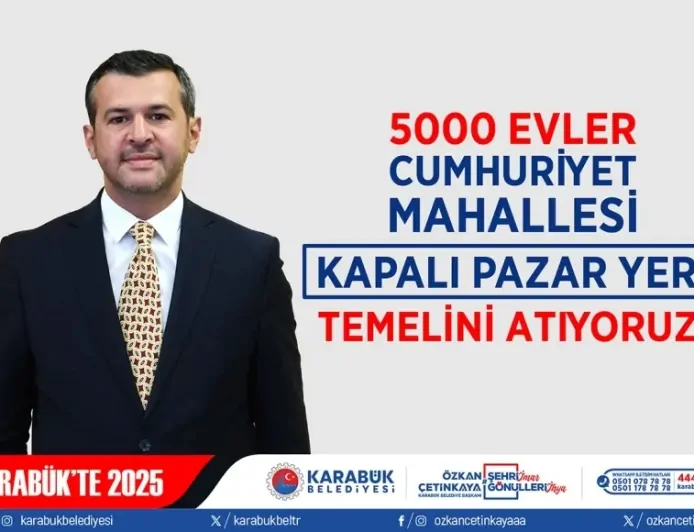 Karabük'te Çok Amaçlı Kapalı Pazar Yeri İçin İlk Adım Atıldı!