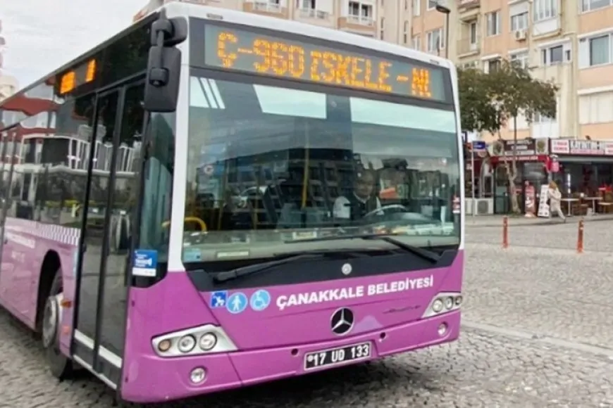 Çanakkale'de Kadınlar İçin Güvenli Toplu Taşıma Başladı