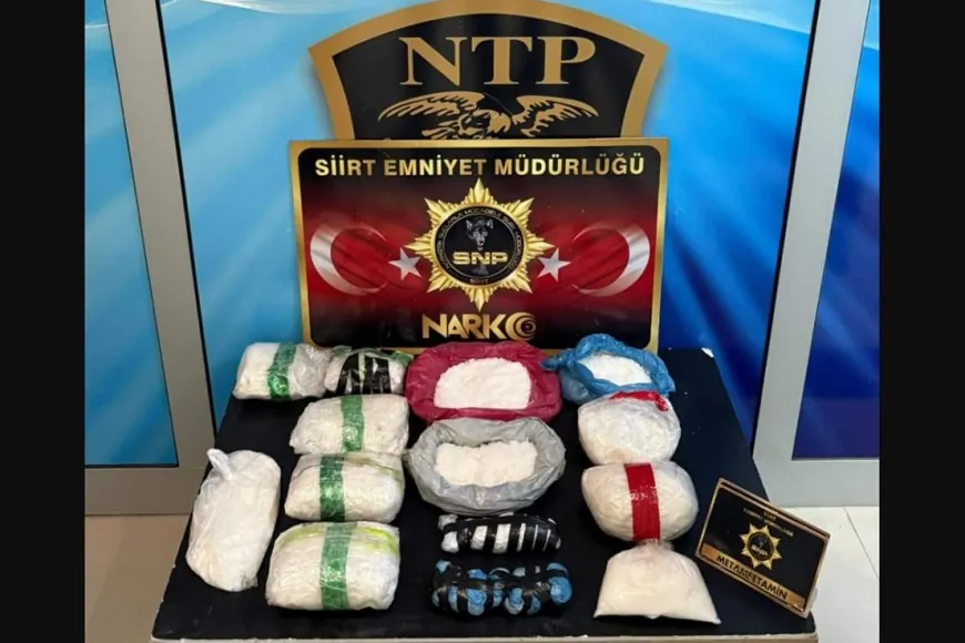 Siirt'te 8 Kilo 400 Gram Uyuşturucu Ele Geçirildi