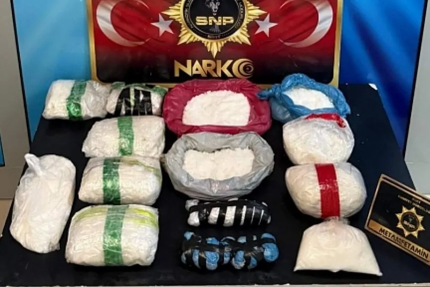 Siirt'te Uyuşturucu Operasyonunda 8 Kilo 400 Gram Metamfetamin Ele Geçirildi