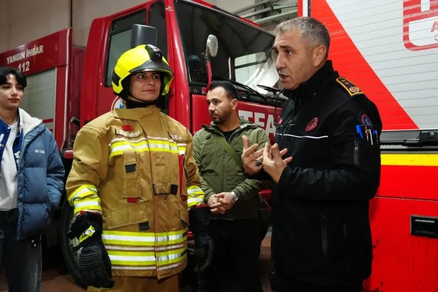 Düzce İtfaiyesinden Üniversite Öğrencilerine Acil Durum Eğitimi