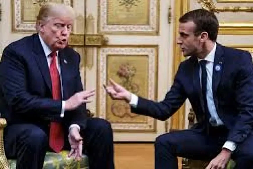 MACRON'DAN TRUMP'A GAZZE AÇIKLAMASI: '2 MİLYON İNSANIN YAŞADIĞI TOPRAKLAR'