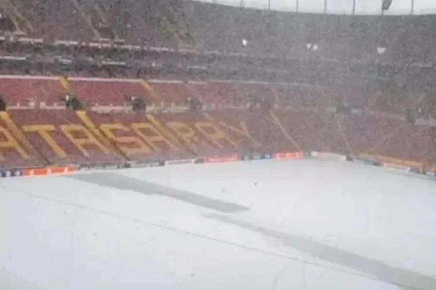 Galatasaray-AZ Alkmaar Maçı Öncesi RAMS Park Stadı’ndaki Zemin Durumu! Kar Yağışı Etkiler Mi?