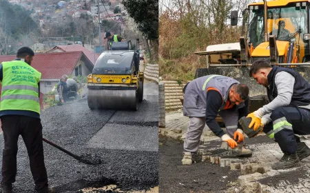 Beykoz Belediyesi Yol ve Kaldırım Çalışmalarına Hız Verdi: "13 Bin 750 Ton Asfalt ve 11 Bin m² Parke Taşı Döşendi"