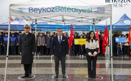 18 Mart Şehitleri Anma Günü’nde Beykoz’da Çelenk Sunma Töreni Düzenlendi