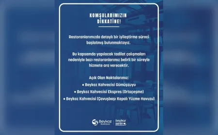 Beykoz'da hangi restoranlar tadilata girdi