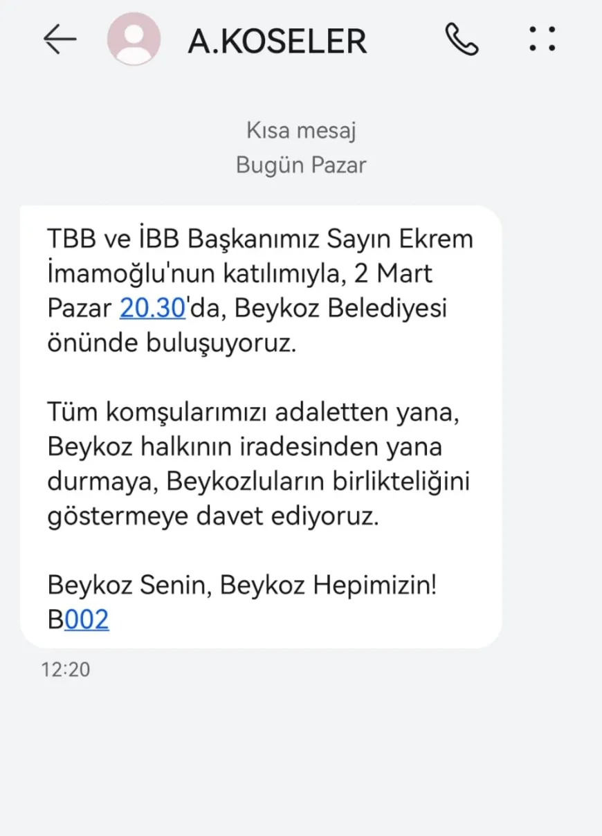 Ekrem İmamoğlu'ndan Beykoz'a destek ziyareti: Tüm Beykozlular SMS ile bilgilendirildi