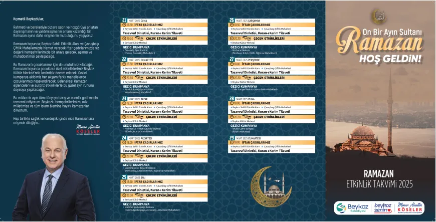 Beykoz Belediyesi Ramazan’da İftar Çadırları ve Çocuk Etkinlikleri ile Birlik ve Beraberliği Pekiştiriyor