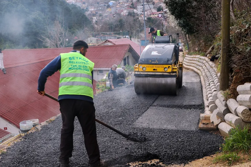Beykoz Belediyesi Yol ve Kaldırım Çalışmalarına Hız Verdi: "13 Bin 750 Ton Asfalt ve 11 Bin m² Parke Taşı Döşendi"
