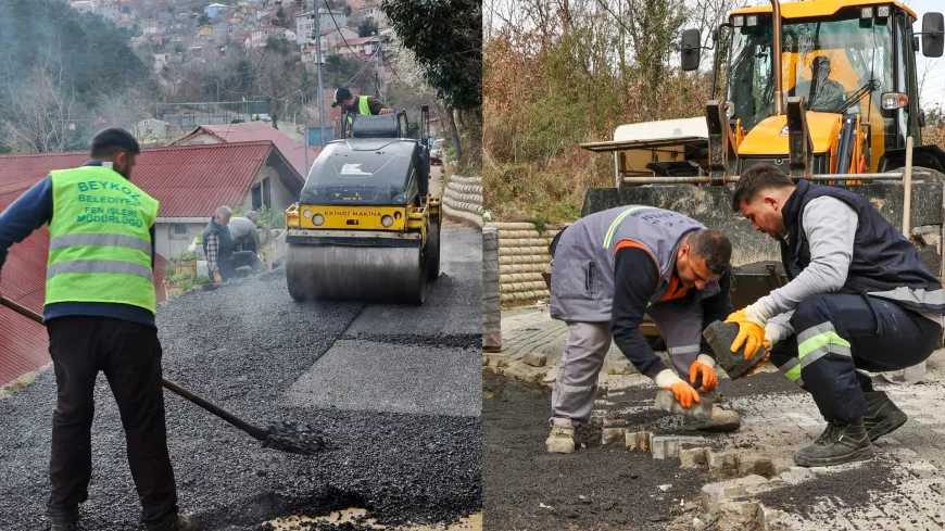 Beykoz Belediyesi Yol ve Kaldırım Çalışmalarına Hız Verdi: "13 Bin 750 Ton Asfalt ve 11 Bin m² Parke Taşı Döşendi"