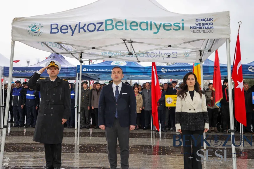 18 Mart Şehitleri Anma Günü’nde Beykoz’da Çelenk Sunma Töreni Düzenlendi