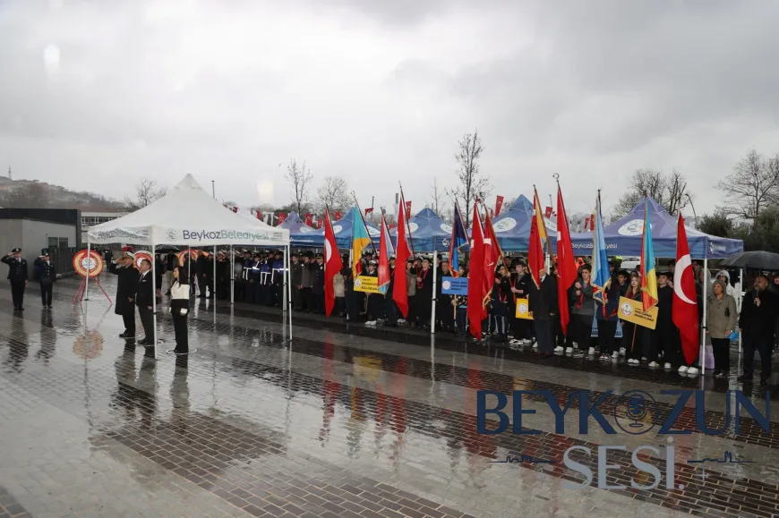 18 Mart Şehitleri Anma Günü’nde Beykoz’da Çelenk Sunma Töreni Düzenlendi