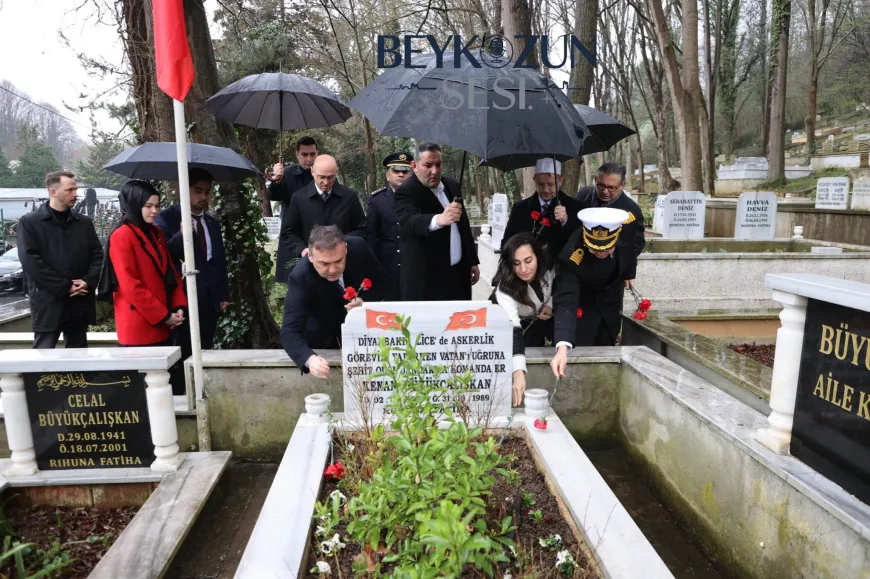 18 Mart Şehitleri Anma Günü’nde Beykoz’da Çelenk Sunma Töreni Düzenlendi