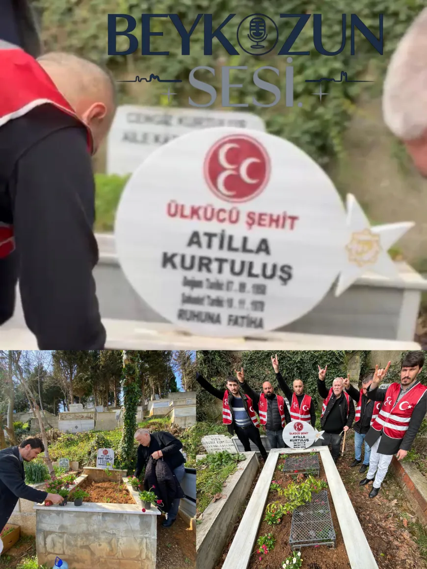 MHP Beykoz İlçe Teşkilatı, Ülkücü Şehitlerin Kabirlerinde Arefe Günü Temizlik Çalışması Yaptı