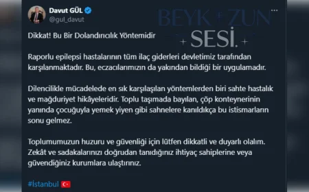 İstanbul Valisi Davut Gül’den Sahte Epilepsi Mağduriyeti Uyarısı: ‘Bu Bir Dolandırıcılık Yöntemidir’