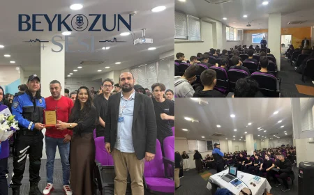 Beykoz'da öğrencilere siber zorbalık ve güvenli internet semineri: Polis memuruna plaket verildi