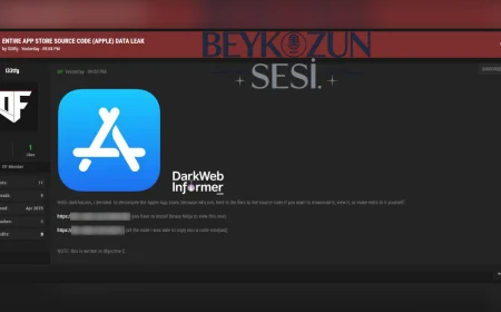 Apple App Store'un tüm kaynak kodu dark web'de sızdırıldı