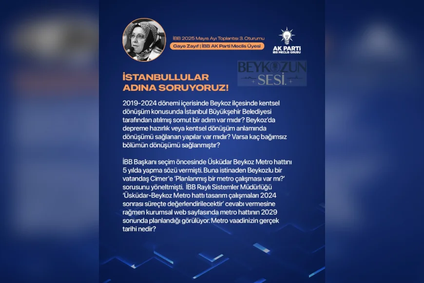 İBB’nin Beykoz’daki kentsel dönüşüm ve metro projeleri tartışma konusu oldu
