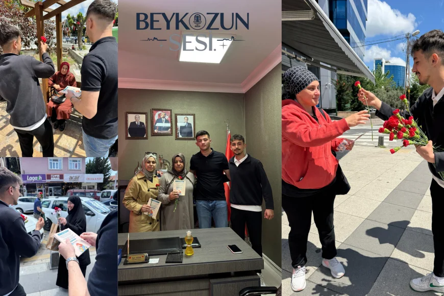 Beykoz Ülkü Ocakları'ndan Anneler Günü’nde Anlamlı Jest: Karanfil ve Broşür Dağıtımı Yapıldı