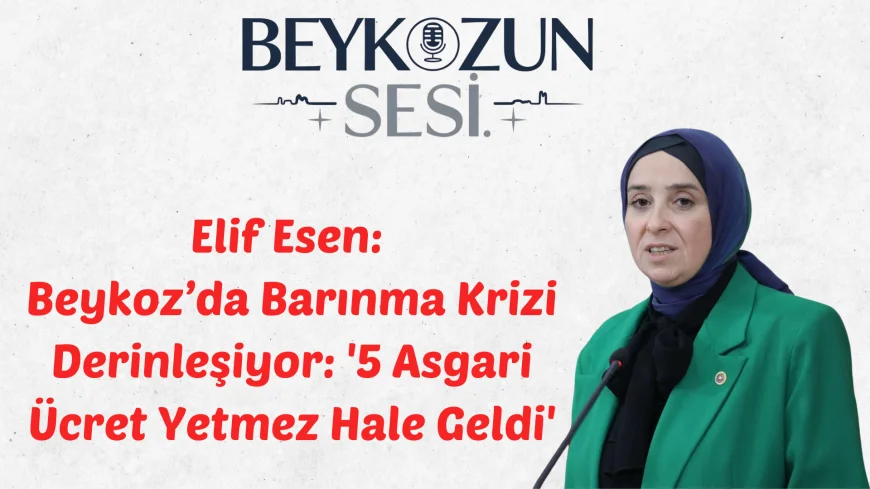 Elif Esen: Beykoz’da Barınma Krizi Derinleşiyor: '5 Asgari Ücret Yetmez Hale Geldi'