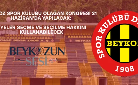 Beykoz Spor Kulübü Olağan Kongresi 21 Haziran’da yapılacak: Üyeler seçme ve seçilme hakkını kullanabilecek